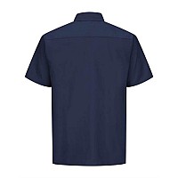 Red Kap Ripstop Short Sleeve Work Shirt Navy M