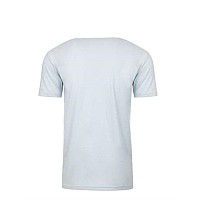 Next Level Premium Fitted Sueded Vneck Tshirt Light Blue S