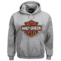 Harleydavidson Mens Sweatshirt Bar Shield Hoodie Gray 30296627 L