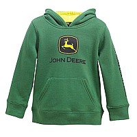 John Deere Little Boys Toddler Jd Logo Fleece Hoodie Green 2T