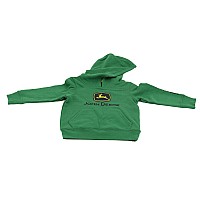 John Deere Little Boys Toddler Jd Logo Fleece Hoodie Green 2T