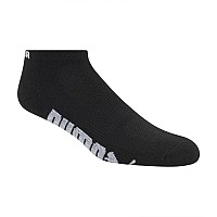 Puma Mens 6 Pack Low Cut Blackwhite Sock Size1013Shoe Size 612