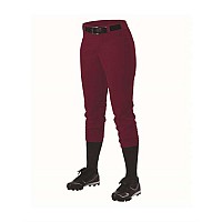 Alleson Athletic Womens Belt Loop Fastpitch Pants Maroon Xl