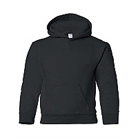 Gildan Heavy Blend Youth Hooded Sweatshirt Black S