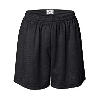 Badger Womens Pro Mesh 5 Shorts With Solid Liner Black L