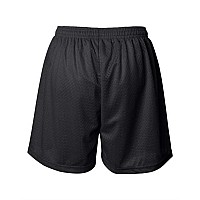 Badger Womens Pro Mesh 5 Shorts With Solid Liner Black L