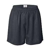 Badger Womens Pro Mesh 5 Shorts With Solid Liner Navy Xl