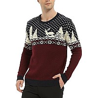 V28 Mens Christmas Reindeer Snowman Penguin Santa And Snowflake Sweater Large Reindeerfs