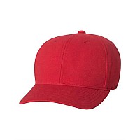 Flexfit 110 Minipiqu Cap Red Adjustable