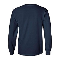 Gildan Ultra Cotton Long Sleeve Tshirt Navy Xl