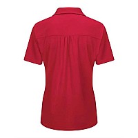 Red Kap Womens Performance Knit Flex Series Pro Polo Red Xs