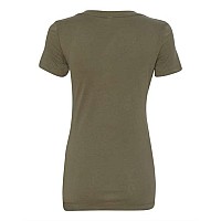 Next Level Womens Ideal V Military Green M