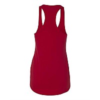 Next Level Womens Lightweight French Terry Racerback Tank Red Xs