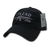 Relaxed Graphic Cap I Plead 2Nd Black