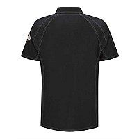 Bulwark Iq Series Comfort Knit Short Sleeve Polo Black Xl