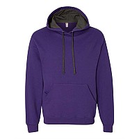 Fruit Of The Loom Sofspun Hooded Sweatshirt Purple S