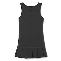 French Toast Girls Little Pleated Ribbon Bow Jumper Black 6