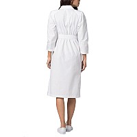 Adar Universal Scrub Dress For Women Fitted Midriff Dress 2810 White 10