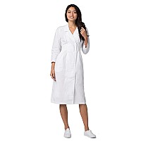 Adar Universal Scrub Dress For Women Fitted Midriff Dress 2810 White 10