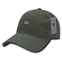 Relaxed Graphic Cap Small Usa Flag Olv