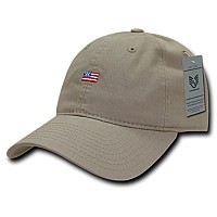 Relaxed Graphic Cap Small Usa Flag Kha