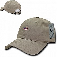 Relaxed Graphic Cap Small Usa Flag Kha