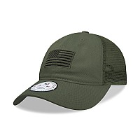 Relaxed Trucker Usa Tonal Flag Olive