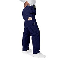 Sivvan Scrubs For Women Drawstring Cargo Scrub Pants S8200 Navy L