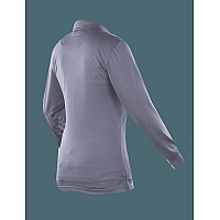 Performance Polo Long Sleeve Steel Grey Womens Polyester 3Xl