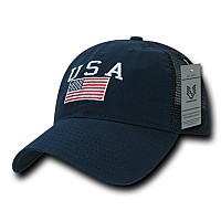 Relaxed Trucker Usa Usa Navy