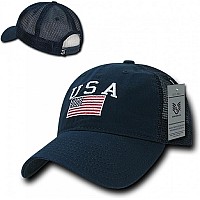 Relaxed Trucker Usa Usa Navy