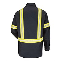 Bulwark Enhanced Visibility Uniform Shirt Navy S