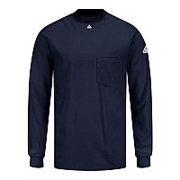 Bulwark Knit Long Sleeve Tshirt Navy S