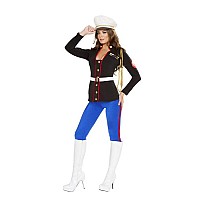 4701 3Pc Sexy Marine Corporal Small Blackbluered