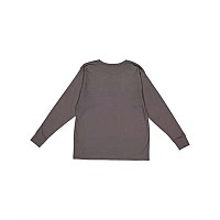 Lat Youth Fine Jersey Long Sleeve Tee Charcoal S