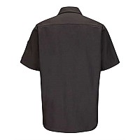 Red Kap Short Sleeve Automotive Crew Shirt Long Sizes Charcoal Xlt