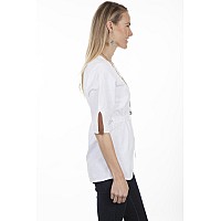 34 Sleeve Tie Waist Blouse