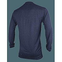 Xfire Tshirt Long Sleeve Navy Mens Modacrylic Tencel Jersey Construction M