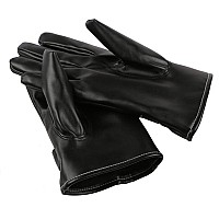 Mens Winter Touchscreen Synthetic Leather Gloves