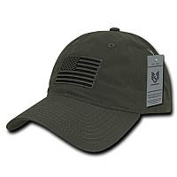 Relaxed Ripstop Cap Usa Flag Olive