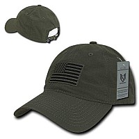 Relaxed Ripstop Cap Usa Flag Olive