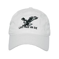 Relaxed Graphic Cap Live Free Or Die White