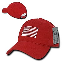 Relaxed Graphic Cap Tonal Flag Red