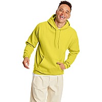 Hanes Mens Pullover Ecosmart Hooded Sweatshirt Yellow Medium