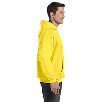 Hanes Mens Pullover Ecosmart Hooded Sweatshirt Yellow Medium