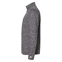 Russell Athletic Striated Quarterzip Pullover Black S