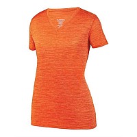 Augusta Sportswear Womens Shadow Tonal Heather Training Tshirt Orange S