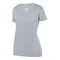 Augusta Sportswear Womens Shadow Tonal Heather Training Tshirt Silver S