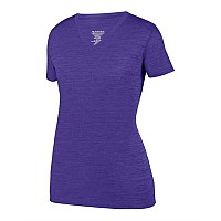 Augusta Sportswear Womens Shadow Tonal Heather Training Tshirt Purple M