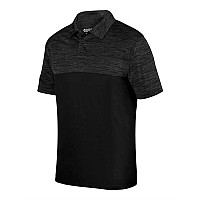 Augusta Sportswear Shadow Tonal Heather Sport Shirt Black Xl